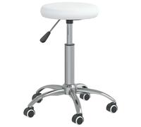 NUMNBE Tabouret cosmétique réglable en hauteur - Avec siège rond - 42 à 54 cm - Réglable à 360 ° - En cuir synthétique - Confortable - Pour salon, spa, studio de massage
