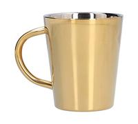 NUMNBE Tasse à Café 300ml en Acier Inoxydable 304, Isolation Thermique avec Anse, Durable et Légère - Double Paroi Sans Soudure, Idéale pour Bureau et Maison (Ou)