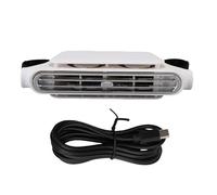 NUMNBE Ventilateur Sans Pale pour Voiture, Ventilateur Portable 3 Vitesses, 3000mAh, Monté au Dos du Siège - Design Moderne, Silencieux, Refroidissement Efficace pour Passagers Arrière (Blanche)