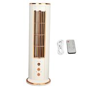 NUMNBE Ventilateur Tour Oscillant de Bureau, 3 Vitesses, Petit Ventilateur Sans Pale avec Veilleuse, Silencieux et Portable pour Chambre et Bureau