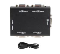 NUMNBE VGA Splitter 1 sur 4 Out 250 MHz 1920x1440 Splitter vidéo HD à Alimentation USB pour Ordinateur Portable TV
