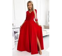 Numoco Robe de soirée pour femme Amber rouge L