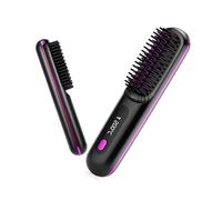 Numoya Go Brush Pro Brosse Lissante Portable Peigne Lisseur Cheveux Sans Fil Technologie Ionique Rechargeable USB Voyage 3 Réglages de Chaleur et Affichage LED Chauffage Céramique