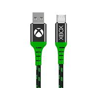Numskull Câble de charge micro USB en nylon tressé pour Xbox One - 4 m - Charge rapide - Compatible avec manette PS4, Samsung, HTC