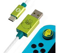 Numskull Câble USB C LED officiel The Grinch et poignées de pouce (Nintendo Switch)