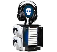 Numskull Tour de rangement Gaming Lockers PS5 - Support manette et casque - 10 jeux - Multicolore