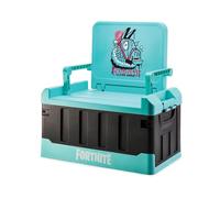 Numskull Coffre à jouets et chaise pliante 2-en-1 Fortnite - Organiseur d’accessoires gaming avec couvercle et poignées pour salons familiaux - Produit officiel Fortnite