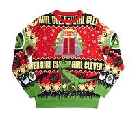 Numskull Jurassic Park Pull de Noël Unisexe en Tricot, Jurassic Park, XL