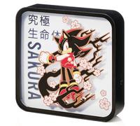Numskull Lampe de bureau murale en acrylique Sakura Shadow officielle - Pour chambre, bureau, maison, étude, travail - Produit officiel Sonic the Hedgehog