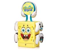 Numskull – Meuble de rangement inspiré de Bob l'éponge pour gamer – 4 manettes, 10 jeux, 1 casque