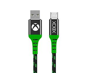 Numskull Official Xbox One Micro USB Nylon Câble de charge tressé 4 m - Câble de charge rapide (pas de données) - Compatible avec les manettes PS4 et autres appareils compatibles Micro USB