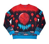 Numskull Pennywise Pull de Noël Unisexe en Tricot Taille, Mixte