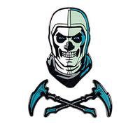 Numskull Pin's Pin's officiel Fortnite Skull Trooper à collectionner en métal émaillé - Lot de 2 épingles en émail sur une carte de support
