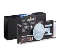 Numskull Plaque Réplique Star Trek USS Enterprise NCC-1701-D 15x7 (38x17,5 cm) - Produit Officiel Star Trek - Objet de Collection Murale