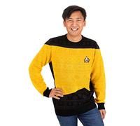 Numskull Star Trek Pull de Noël tricoté Unisexe Jaune Taille, Mixte