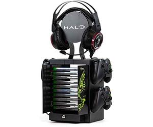Numskull Tour de Rangement Officielle Halo pour Manette de Jeu PS4, Xbox One, Nintendo Switch - Produit Officiel 343 Industries
