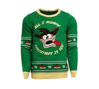 NUMSKULL Unisex Official Crash Bandicoot Knitted Christmas Jumper for Men Or Women - Ugly Novelty Sweater Gift