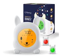 Numsy Binky Réveil Éducatif Enfant Jour Nuit avec Simulateur d'Aube | Réveil Enfant et Horloge à Code Couleur, Sons Apaisants, Veilleuse et Sécurité Enfant, Sans Fil et Rechargeable USB-C