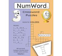 NumWord Crossword Puzzles: 885 Puzzle Words Cryptogram-Style Brain Games for Adults, Seniors, and Teens