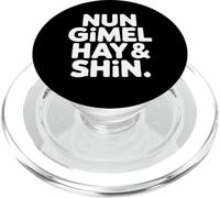 Nun Gimel Hay Shin Lettres Hébraïques PopSockets PopGrip pour MagSafe