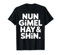 Nun Gimel Hay Shin Lettres Hébraïques T-Shirt