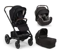 NUNA - Poussette Trio Mixx Next + Siège auto Arra Flex 2 + Nacelle Mixx Next Caviar