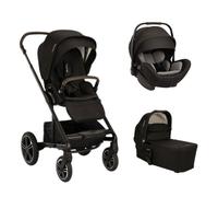 NUNA - Poussette Trio Mixx Next - Siege-auto Arra Flex - Nacelle Mixx Caviar