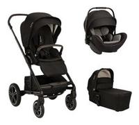 NUNA - Poussette Trio Mixx Next - Siege-auto Arra Flex - Nacelle Mixx Caviar Caviar G