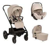 NUNA - Poussette Trio Mixx Next - Siege-auto Arra Flex - Nacelle Mixx Biscotti