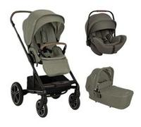 NUNA - Poussette Trio Mixx Next - Siege-auto Arra Flex - Nacelle Mixx Pine Pine G