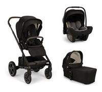 NUNA - Poussette Trio Mixx Next + Siège auto Pipa Next + Nacelle Mixx Caviar Caviar G