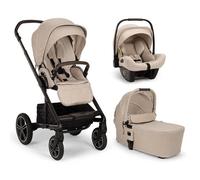 NUNA - Poussette Trio Mixx Next + Siège auto Pipa Next + Nacelle Mixx Next Biscotti