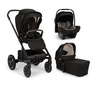 NUNA - Poussette Trio Mixx Next + Siège auto Pipa Next + Nacelle Mixx Caviar