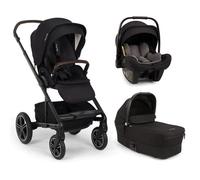 NUNA - Poussette Trio Mixx Next + Siège auto Pipa Next + Nacelle Mixx Next Caviar