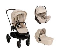NUNA - Poussette Trio Triv lx + Siège auto Arra Flex + Nacelle Lytl Biscotti