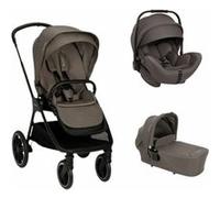 NUNA - Poussette Trio Triv LX + siège auto Arra Flex + Nacelle Lytl Thunder Thunder G
