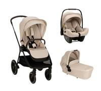 NUNA - Poussette Trio Triv Lx + Siège auto Pipa Next + Nacelle Lytl Biscotti