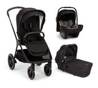 NUNA - Poussette Trio Triv Lx + Siège auto Pipa Next + Nacelle Lytl Caviar