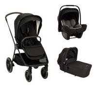 NUNA - Poussette Trio Triv Lx + Siège auto Pipa Next + Nacelle Lytl Caviar Caviar G