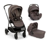NUNA - Poussette Trio Triv Next + Siège auto Arra Flex 2 + Nacelle Lytl Chestnut