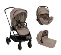 NUNA - Poussette Trio Triv Next + Siège auto Arra Flex + Nacelle Lytl Cedar