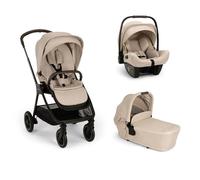 NUNA - Poussette Trio Triv Next + Siège auto Pipa Next + Nacelle Lytl Biscotti