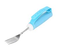Nunafey Fourchette pour aides Alimentaires, Fourche rotative en Acier Inoxydable, crampes antidérapantes Souples pour Les Mains Doigts déformés pour Enfants âgés