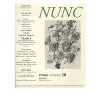 Nunc N° 30, Juin 2013 - Dossier Frédéric Jacques Temple