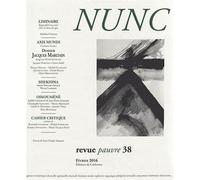 Nunc n°38 Dossier Jacques Maritain - Collectif - De Corlevour - broché - Revue