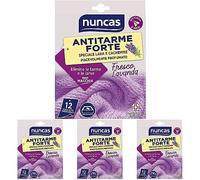 Nuncas Antimites Puissant - Lavande - 12 Feuillets (Lot de 4)