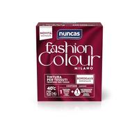Nuncas Fashion Colour Milano, Bordeaux, Kit de teinture pour tissu, prêt à l'emploi avec nettoyant post-traitement, 180 g, 75 ml