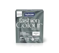 Nuncas Fashion Colour Milano - Gris - Kit de teinture textile - Prêt à l'emploi avec lessive post-traitement (180 g - 75 ml)