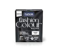 Nuncas Fashion Colour Milano - Noir - Kit de teinture textile - Prêt à l'emploi avec lessive post-traitement (180 g - 75 ml)