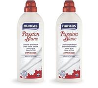 Nuncas Passion Blanc - Lessive Spécifique pour Tissus Blancs - 750ml (Lot de 2)